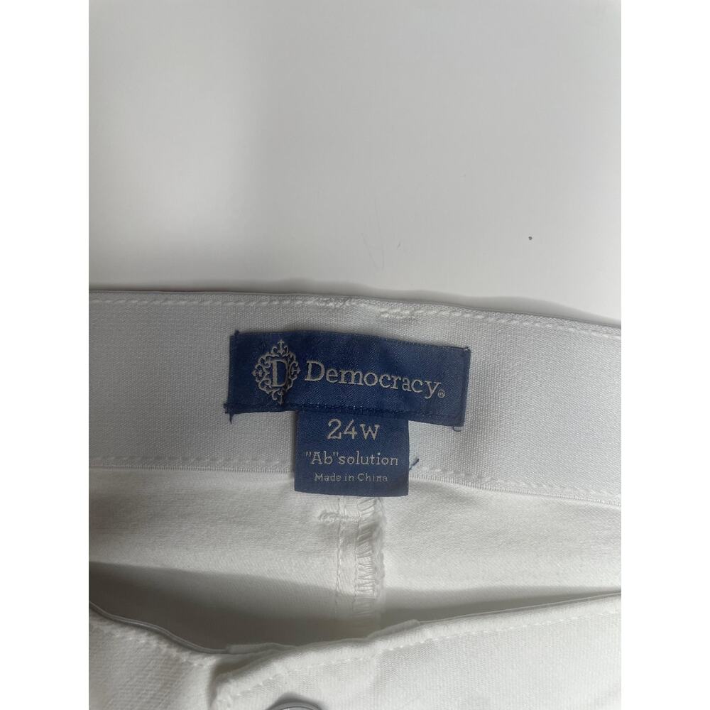 Democracy White "Ab"solution Capri Pants Size 24W - Picture 7 of 9